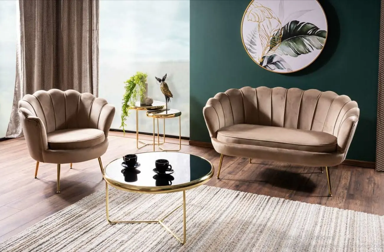 Fotoliu Signal Camellia 1 Bluvel 28 (Beige/Gold)