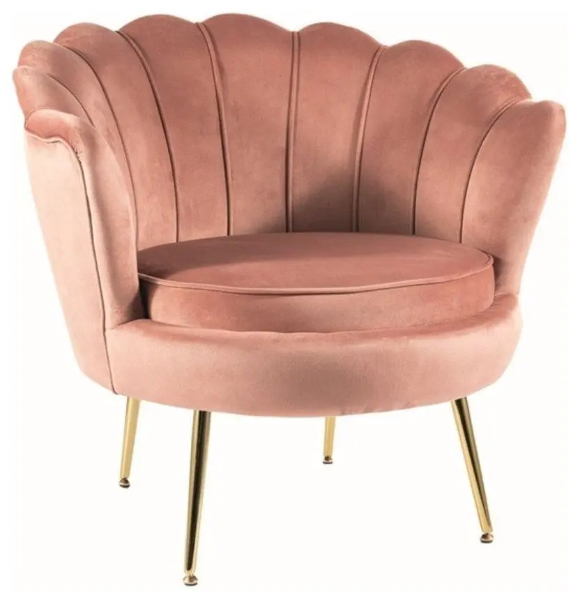 Кресло Signal Camellia 1 Bluvel 52 (Antique Pink/Gold)
