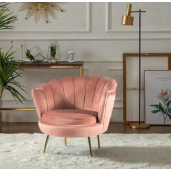 Кресло Signal Camellia 1 Bluvel 52 (Antique Pink/Gold) Thumb