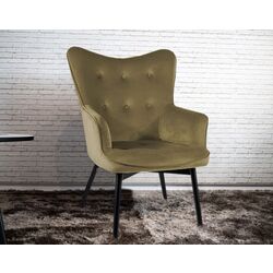 Fotoliu Signal Carmen Velvet Bluvel 77 (Olive)