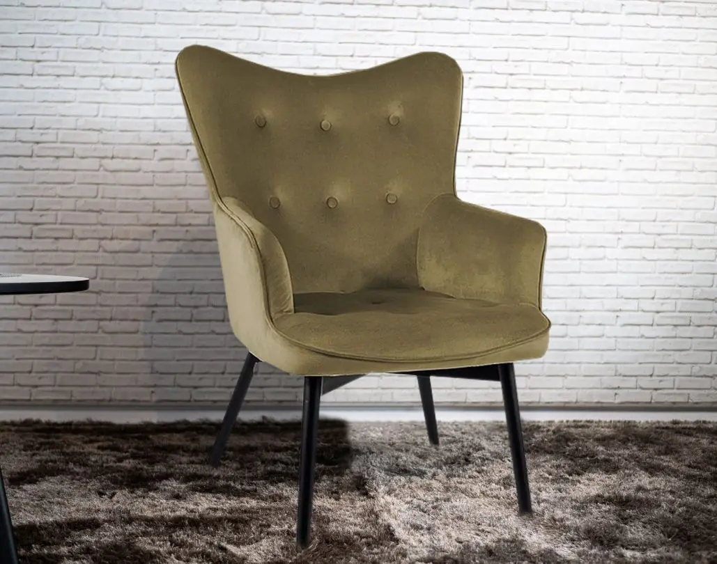 Fotoliu Signal Carmen Velvet Bluvel 77 (Olive)