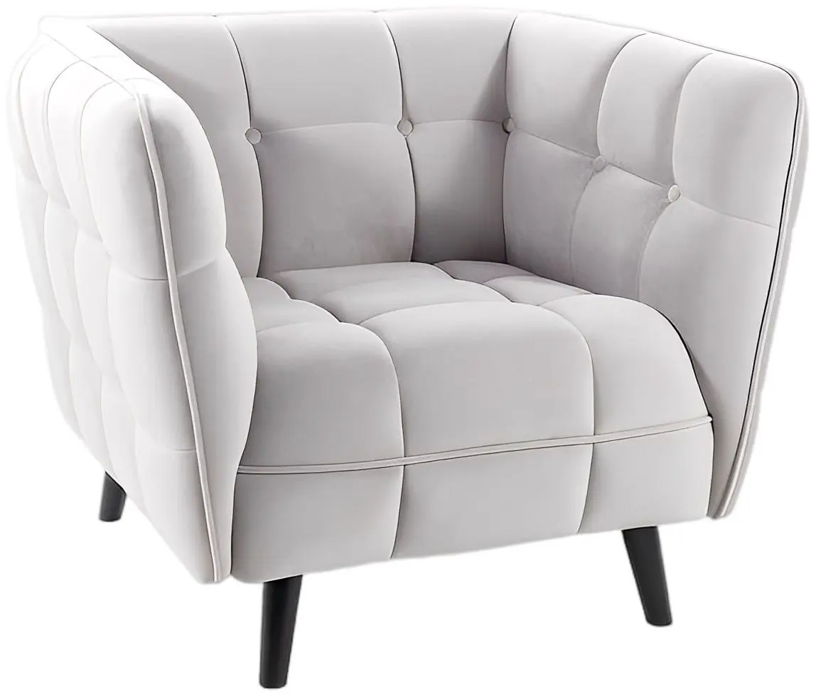 Fotoliu Signal Castello 1 Velvet (Gray Light/Wenge)