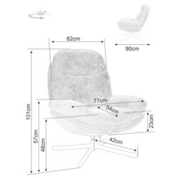 Кресло Signal Harper (Beige/Black) Thumb