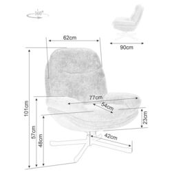 Fotoliu Signal Harper (Black) Thumb