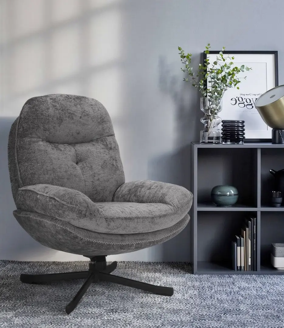 Fotoliu Signal Harper (Grey/Black)