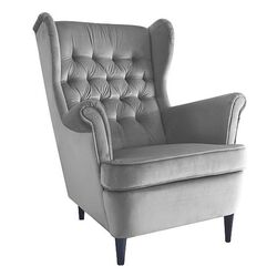 Fotoliu Signal Harry Velvet (Gray/Wenge)