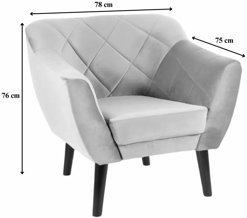 Fotoliu Signal Karo 1 Velvet (Cinnamon/Wenge)