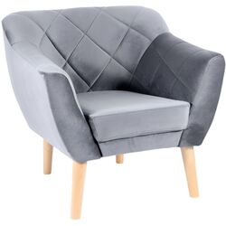 Fotoliu Signal Karo 1 Velvet (Gray/Beech)