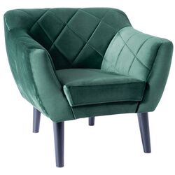 Fotoliu Signal Karo 1 Velvet (Green/Wenge)