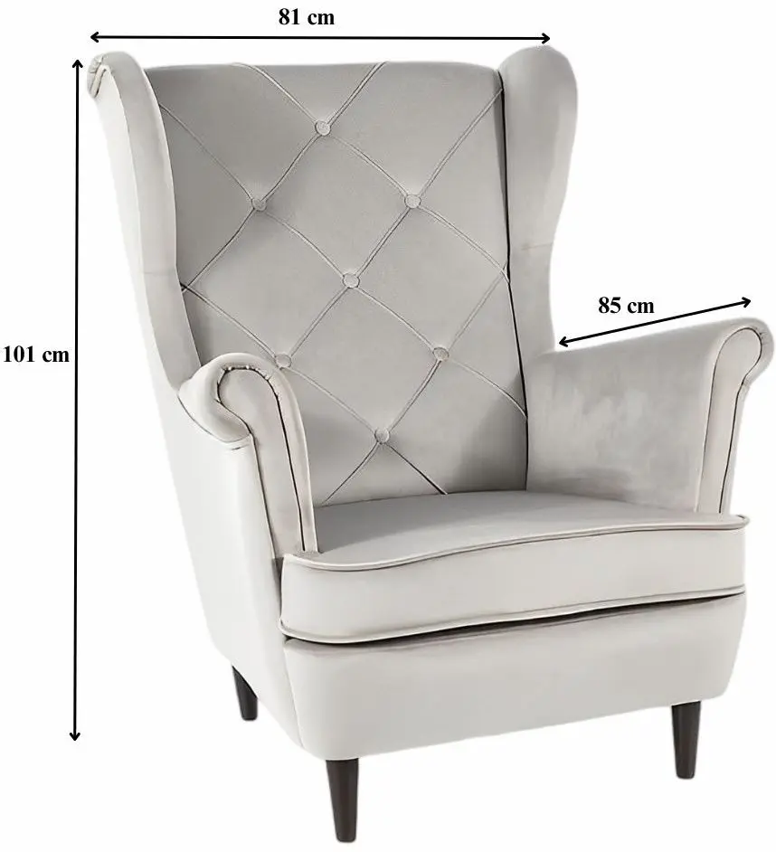 Кресло Signal Lady Velvet (Gray Light/Wenge)