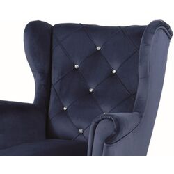 Fotoliu Signal Lili Velvet (Navy Blue/Silver) Thumb