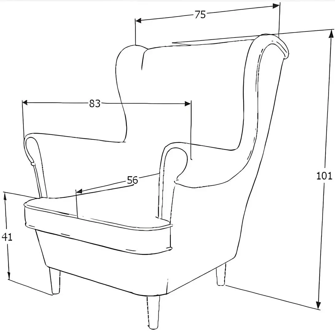 Fotoliu Signal Lord Velvet (Beige Dark/Wenge)