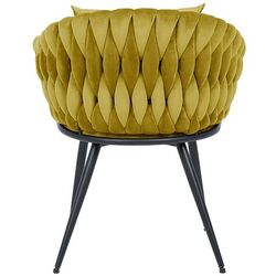 Fotoliu Signal Nuvo Velvet (Black/Curry) Thumb