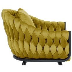 Fotoliu Signal Nuvo Velvet (Black/Curry) Thumb