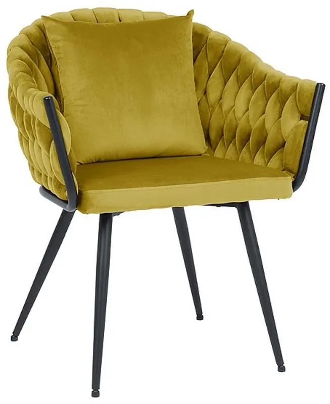 Fotoliu Signal Nuvo Velvet (Black/Curry)