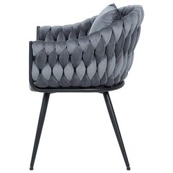 Fotoliu Signal Nuvo Velvet (Black/Gray) Thumb