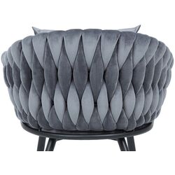 Fotoliu Signal Nuvo Velvet (Black/Gray) Thumb