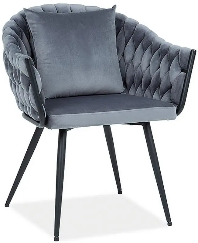 Fotoliu Signal Nuvo Velvet (Black/Gray)