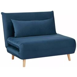 Кресло Signal Spike Velvet (Navy Blue/Beech) Thumb