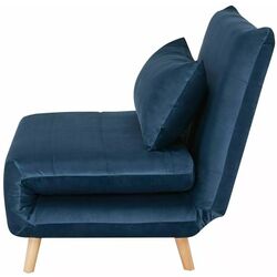 Кресло Signal Spike Velvet (Navy Blue/Beech) Thumb