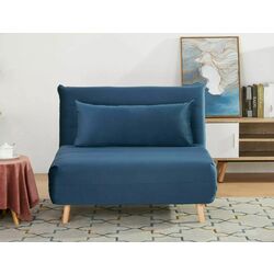 Кресло Signal Spike Velvet (Navy Blue/Beech) Thumb