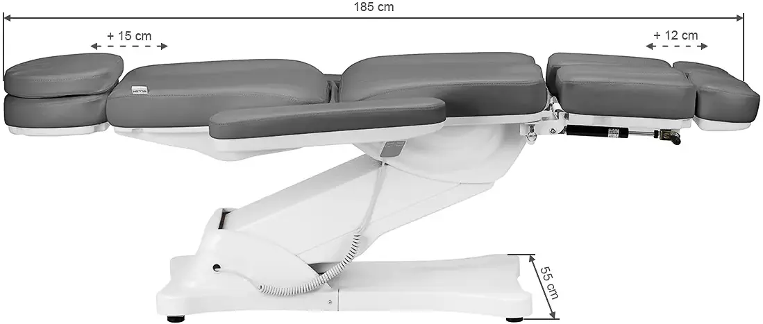 Fotoliu cosmetologic Sillon Classic 2 (Grey/White)