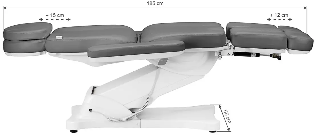 Fotoliu cosmetologic Sillon Classic 3 148293 (Gray/White)