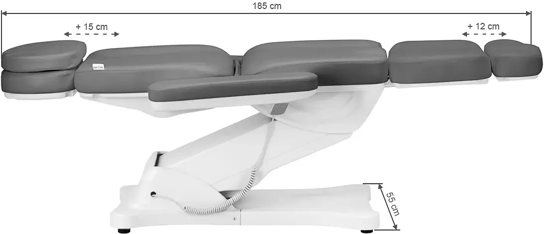 Fotoliu cosmetologic Sillon Classic 3 (Grey/White)