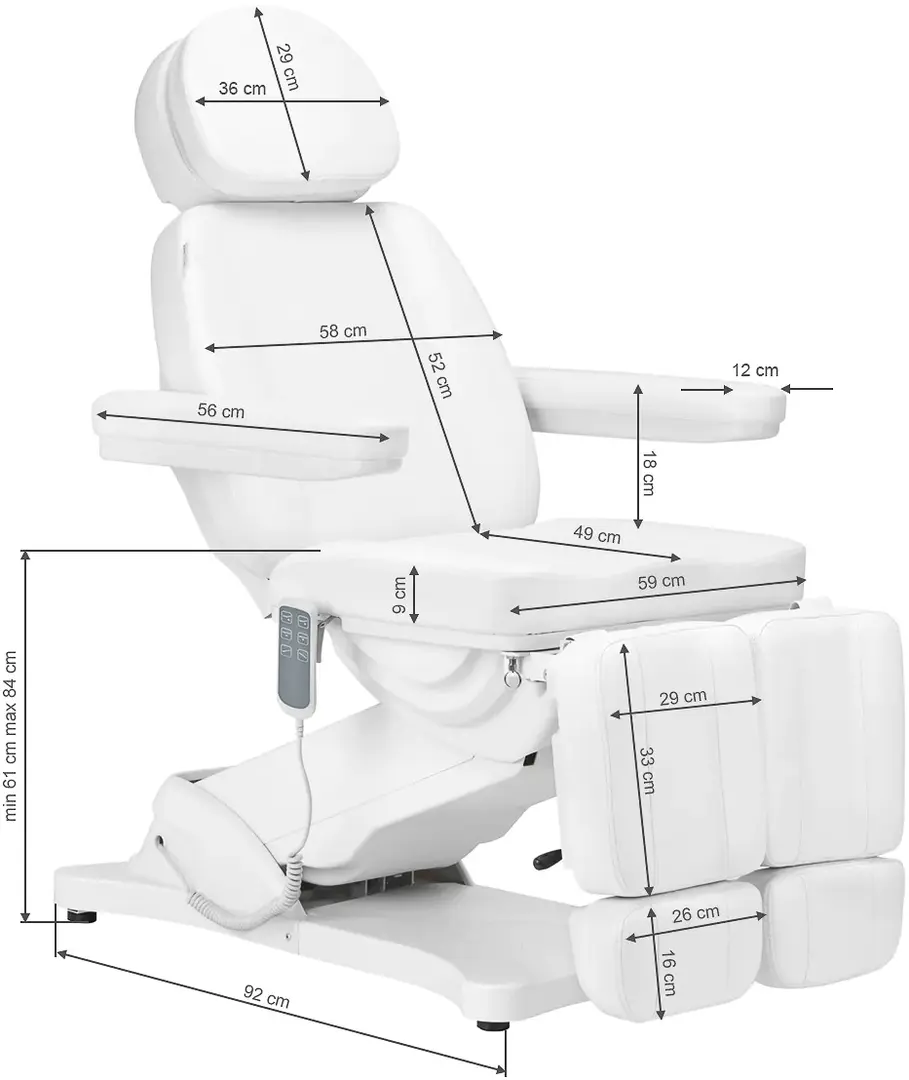 Кресло косметологическое Sillon Classic 3 Pedi 148292 (White)