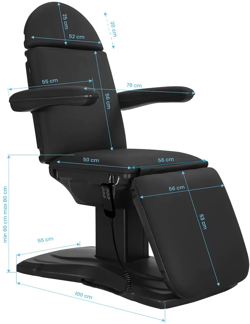 Fotoliu cosmetologic Sillon Eclipse 3 153287 (Black) - 11