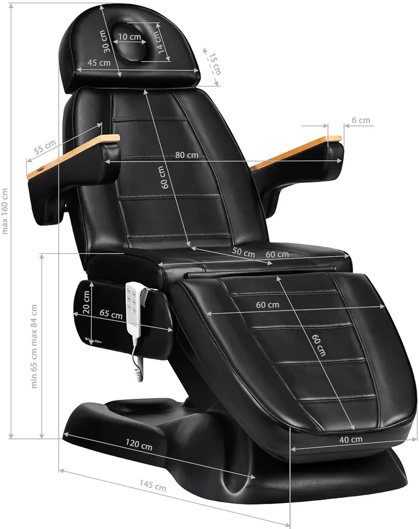 Fotoliu cosmetologic Sillon Lux 273B 3 (Black)