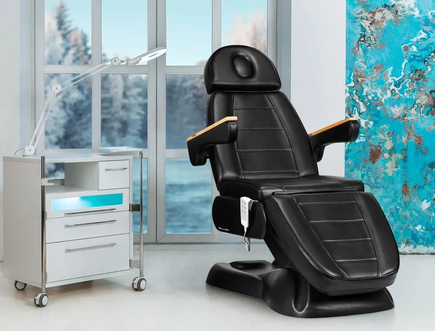 Fotoliu cosmetologic Sillon Lux 273B 3 (Black)