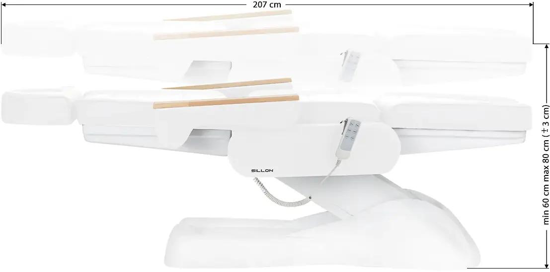 Fotoliu cosmetologic Sillon Lux 273B 3 (White)