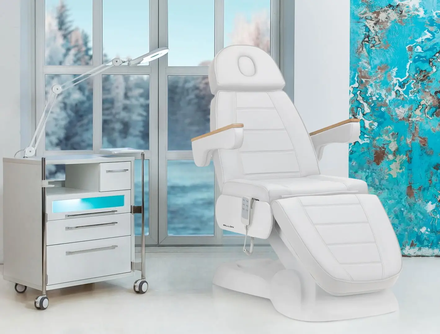 Fotoliu cosmetologic Sillon Lux 273B 3 (White)