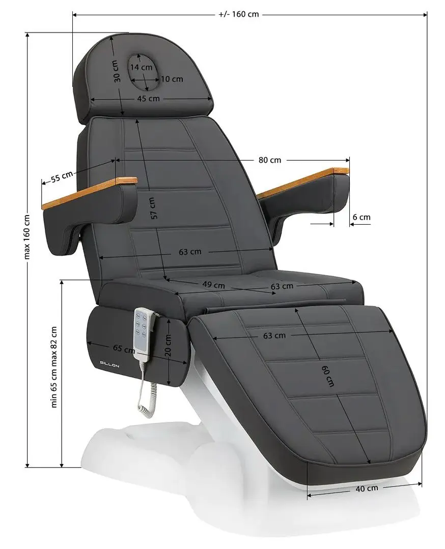 Fotoliu cosmetologic Sillon Lux 273B (Grey)