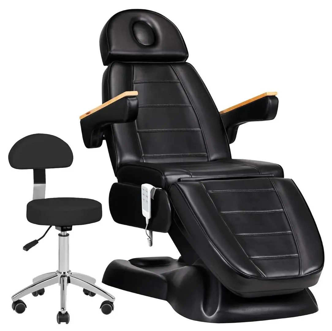 Fotoliu cosmetologic Sillon Lux 273B + taburet Sillon 304 (Black)
