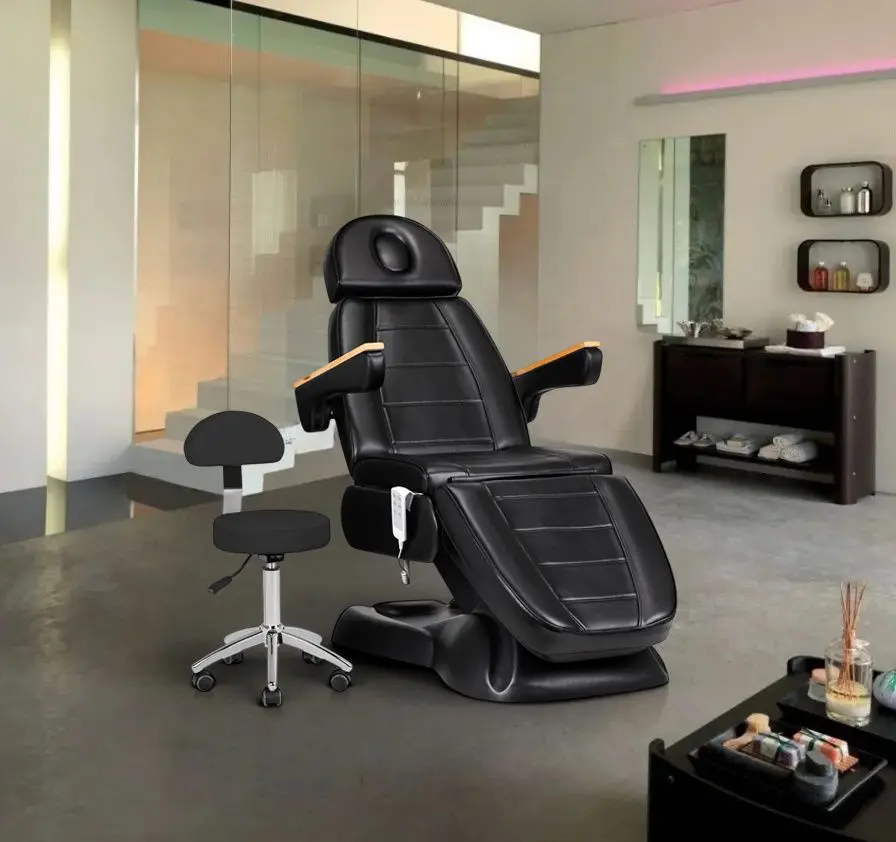 Fotoliu cosmetologic Sillon Lux 273B + taburet Sillon 304 (Black)
