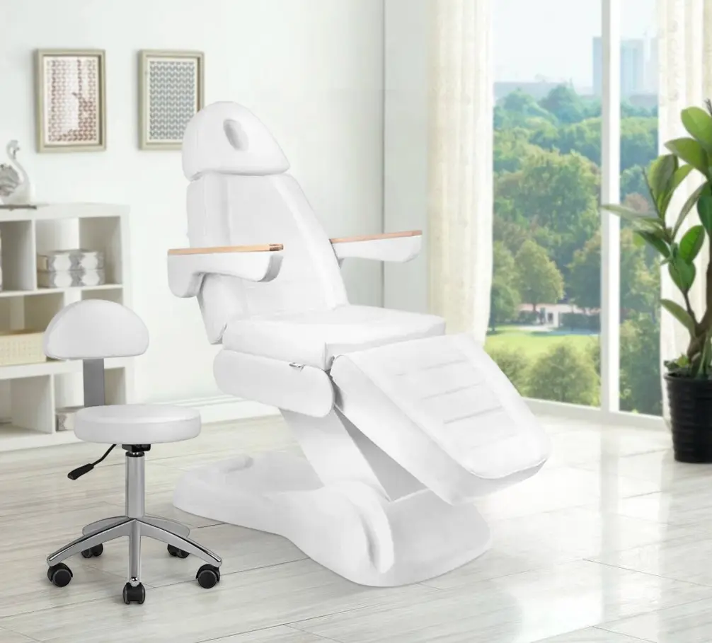 Fotoliu cosmetologic Sillon Lux 273B + taburet Sillon 304 (White)