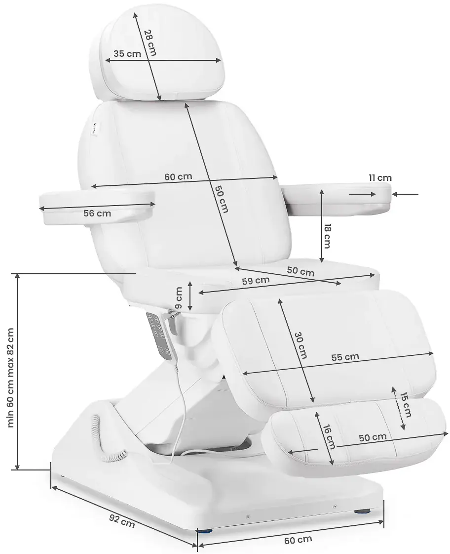 Fotoliu cosmetologic Sillon Luxury 3 150222 (White)