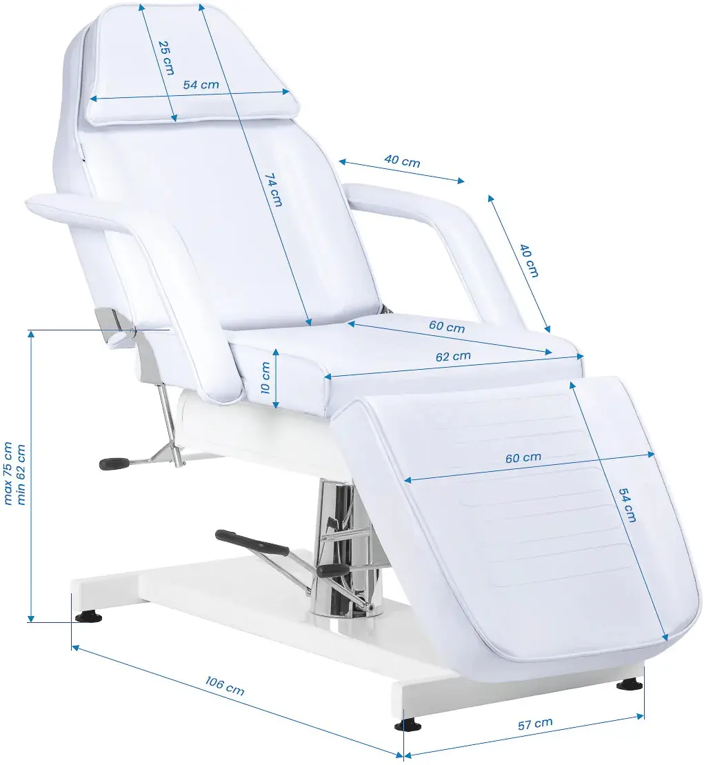 Кресло косметологическое Sillon V2 210 155361 (Cold White)