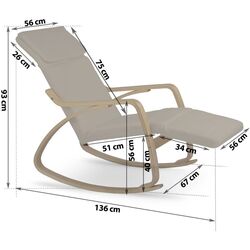 Кресло-качалка Sofotel Suzi (Brown) Thumb