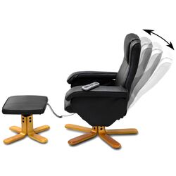 Fotoliu cu suport pentru picioare Sofotel EG-201 (Black) Thumb