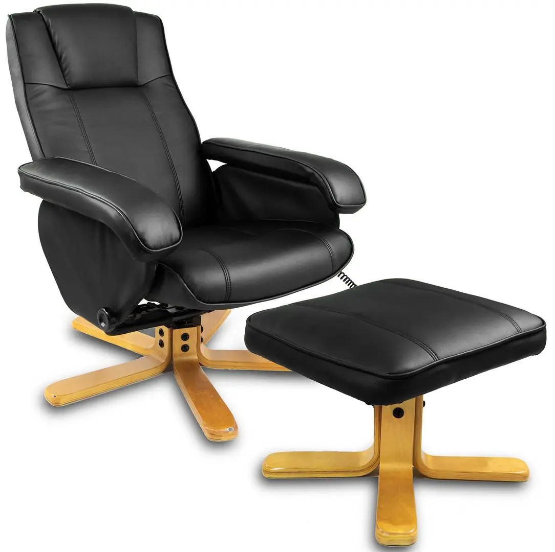 Fotoliu cu suport pentru picioare Sofotel EG-201 (Black)