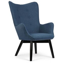 Fotoliu cu suport pentru picioare Sofotel Norse (Blue/Black) Thumb