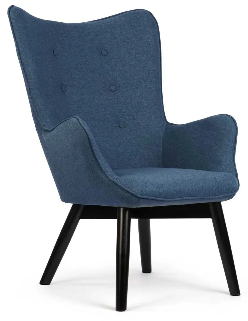 Fotoliu cu suport pentru picioare Sofotel Norse (Blue/Black)