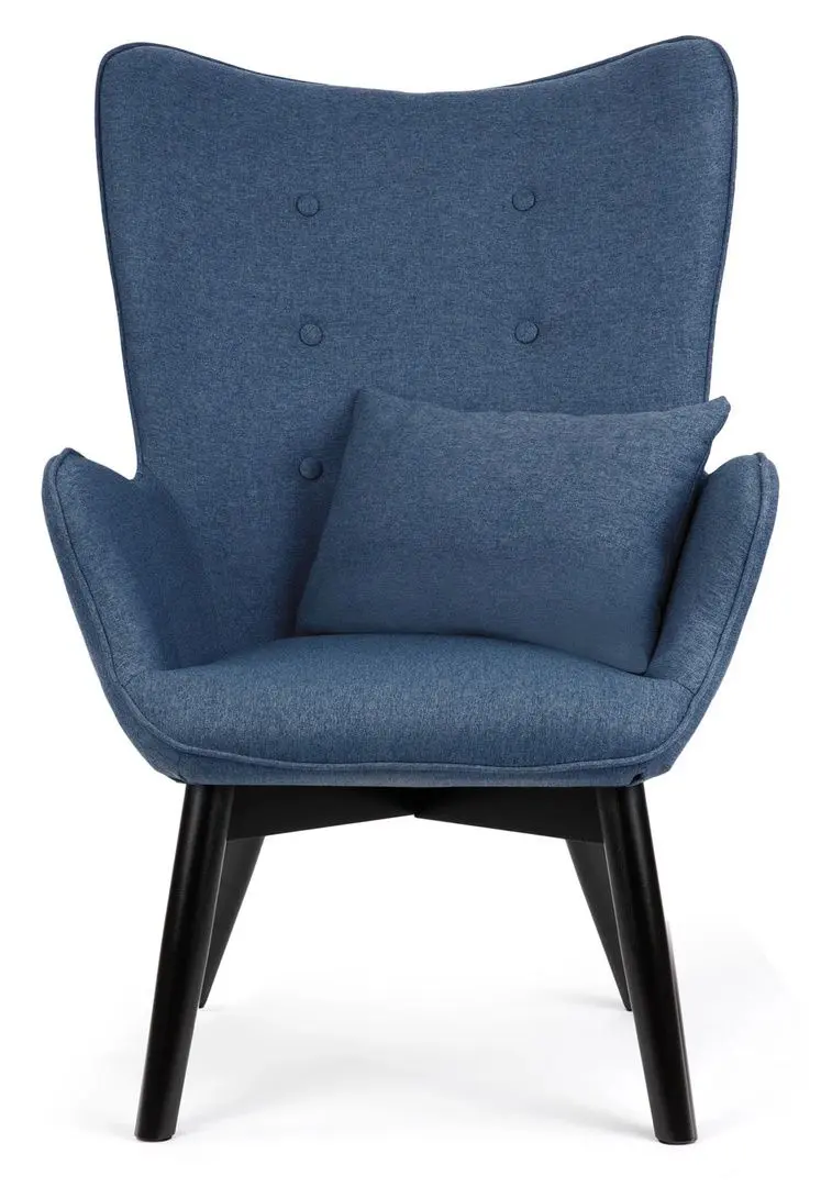 Fotoliu cu suport pentru picioare Sofotel Norse (Blue/Black)