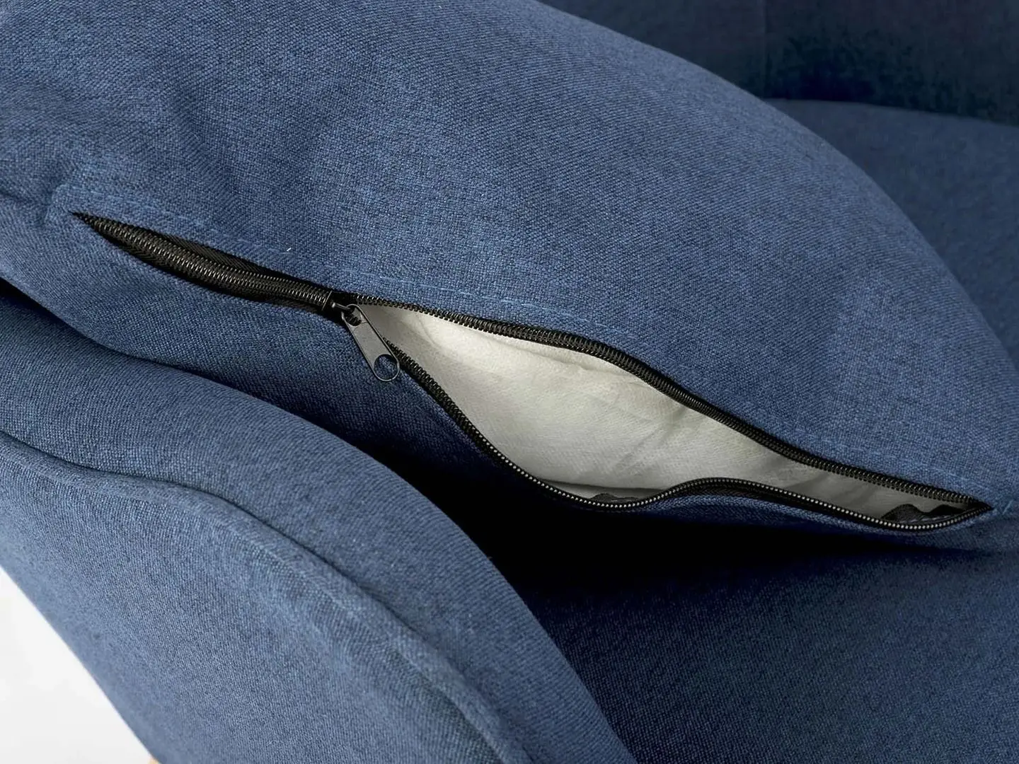 Кресло с подставкой для ног Sofotel Norse (Blue/Natural)