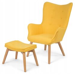 Fotoliu cu suport pentru picioare Sofotel Norse (Yellow) Thumb