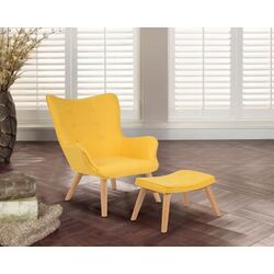 Fotoliu cu suport pentru picioare Sofotel Norse (Yellow)