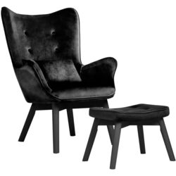 Кресло с подставкой Sofotel Norse (Black)